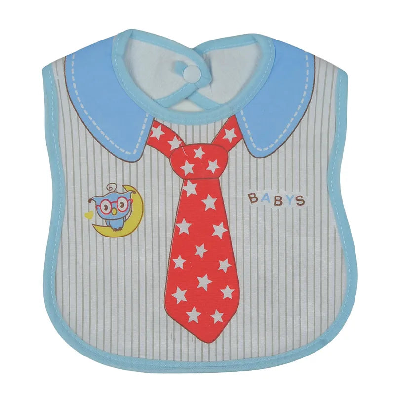 BABY BIB TIE PRINTED BLUE - image 2