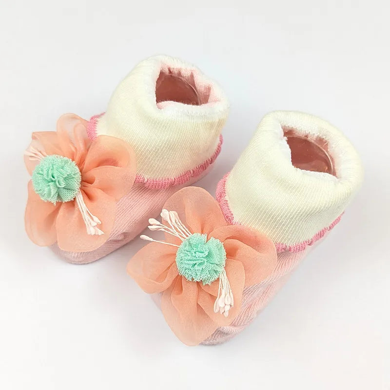 BABY BOOTIES FANCY LIGHT ORANGE