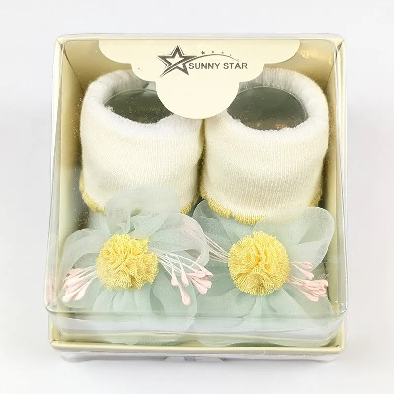 Baby Booties Fancy Mint – additional product view 2 of 2