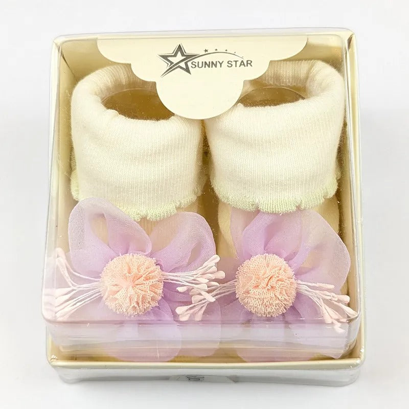 Baby Booties Fancy Purple – additional product view 2 of 2