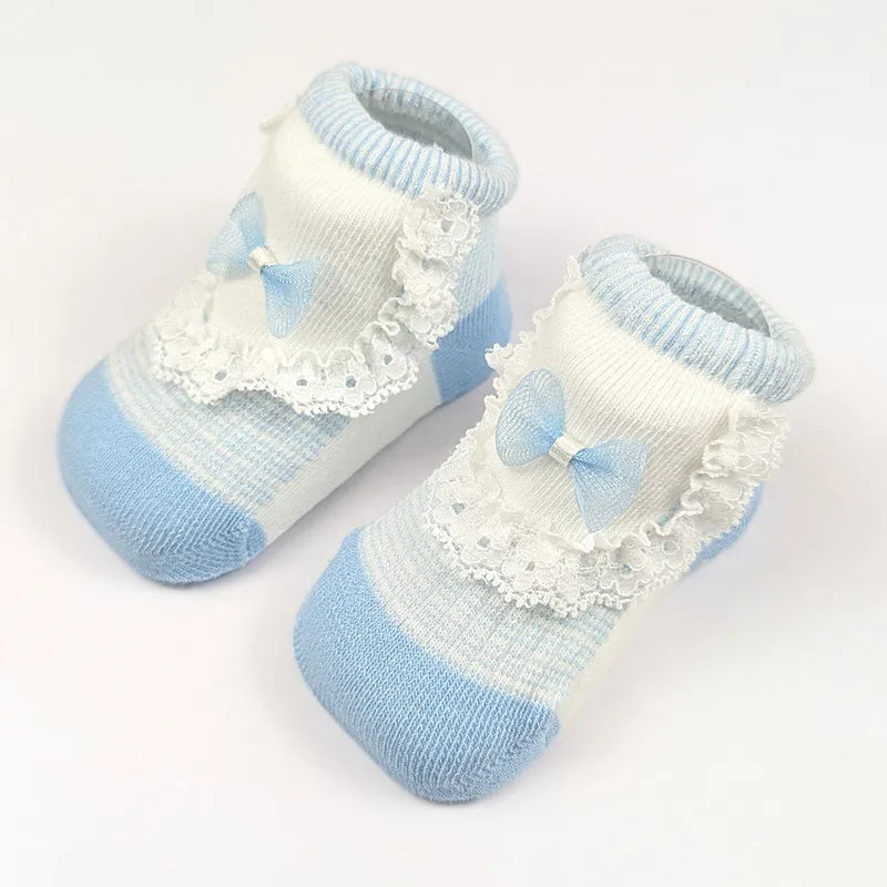 BABY BOOTIES FANCY SKY BLUE