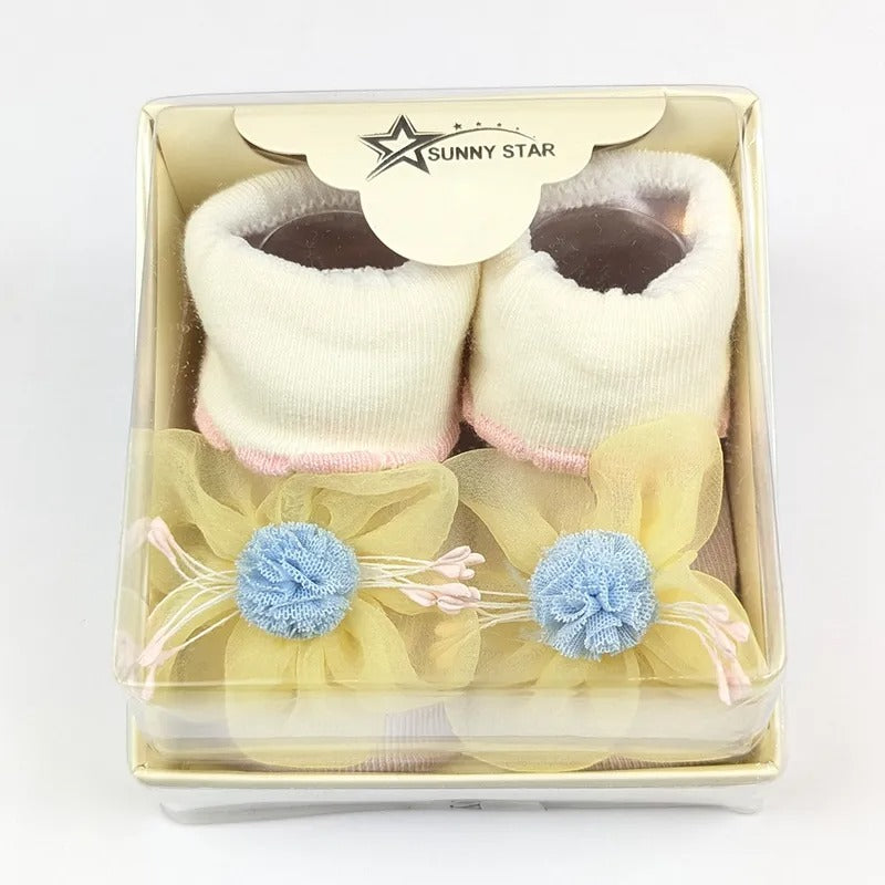 Baby Booties Fancy Yellow – additional product view 2 of 2