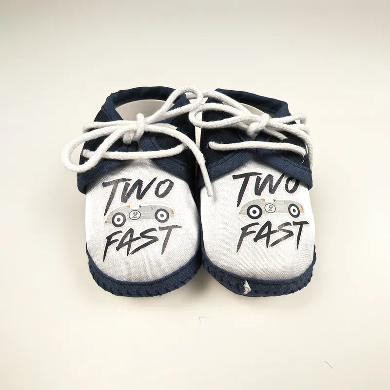 BABY CASUAL COTTON SHOES CAR NAVY BLUE