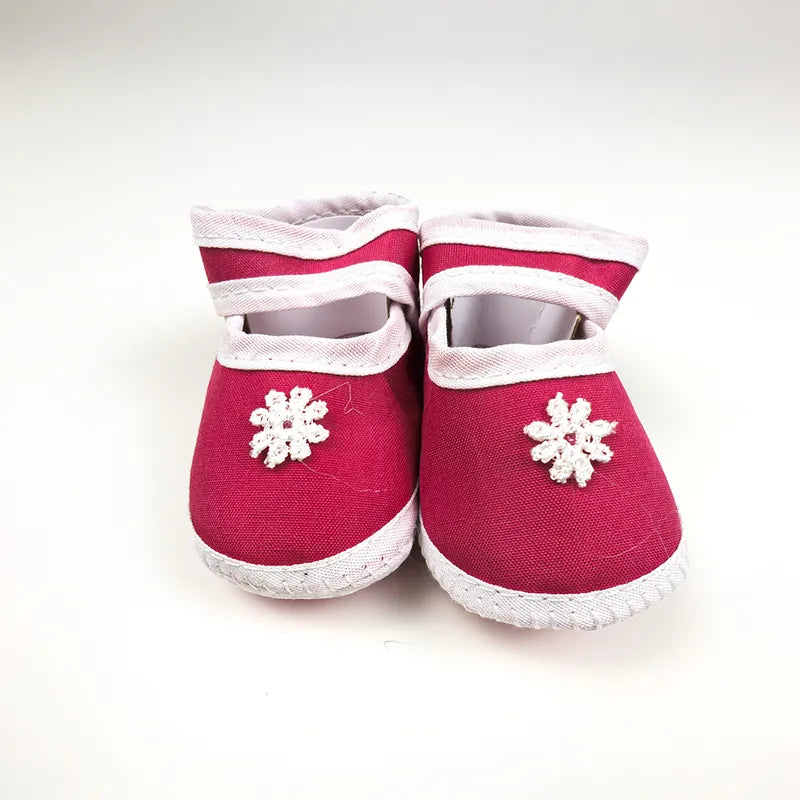 BABY CASUAL COTTON SHOES FLOWER BUNCH PINK