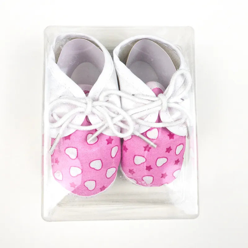 BABY CASUAL COTTON SHOES HEART BABY PINK - image 4