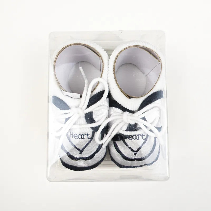 BABY CASUAL COTTON SHOES HEART BLACK - image 2