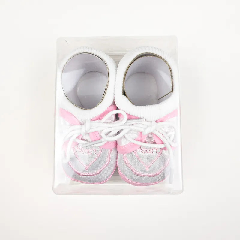 BABY CASUAL COTTON SHOES HEART PINK - image 2