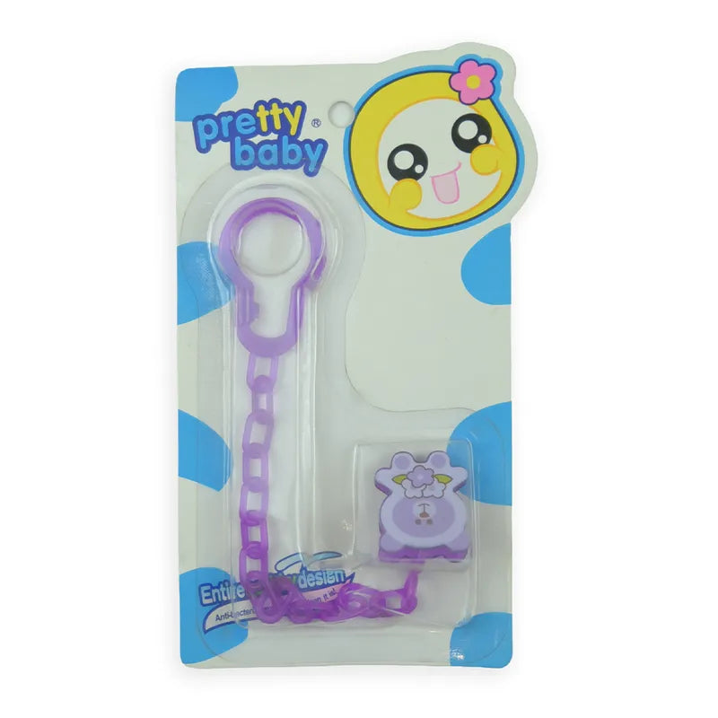 BABY CHAIN BEAR CARD PURPLE
