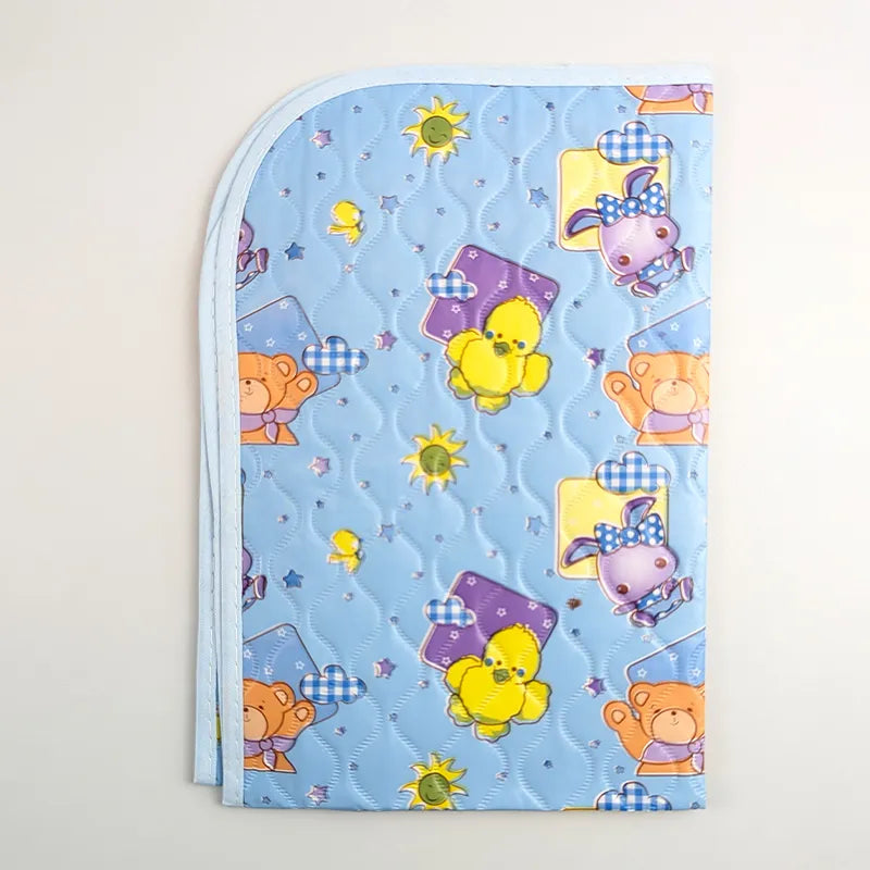 BABY CHANGING PVC SHEET BEAR BLUE
