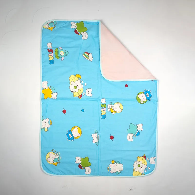 BABY CHANGING SHEET IMP COTTON BEAR CAR BLUE XL - image 2