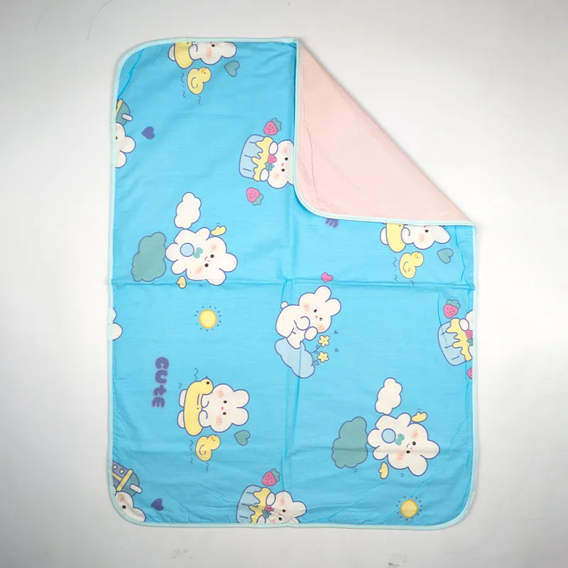 BABY CHANGING SHEET IMP COTTON CUTE BLUE XL - image 2