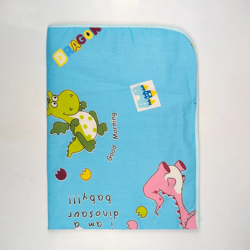 BABY CHANGING SHEET IMP COTTON DINOSAUR BLUE