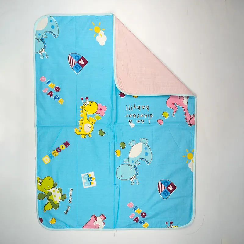BABY CHANGING SHEET IMP COTTON DINOSAUR BLUE - image 2
