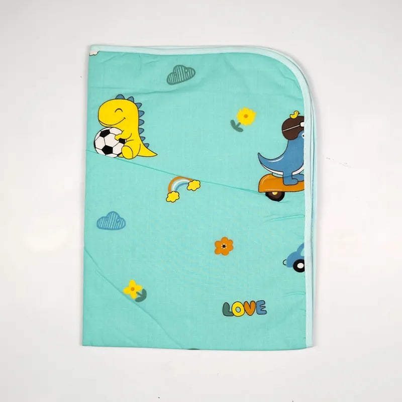 BABY CHANGING SHEET IMP COTTON DINOSAUR MINT