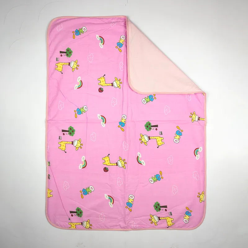 BABY CHANGING SHEET IMP COTTON GIRAFEE PINK XL - image 2