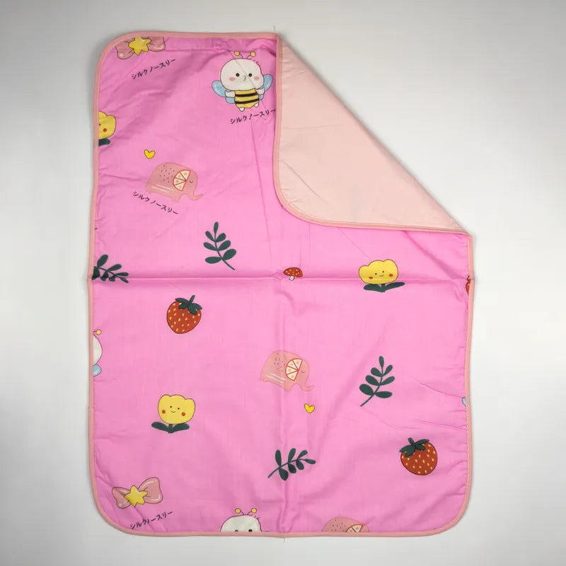 BABY CHANGING SHEET IMP COTTON STRAWBERRY PIINK - image 2