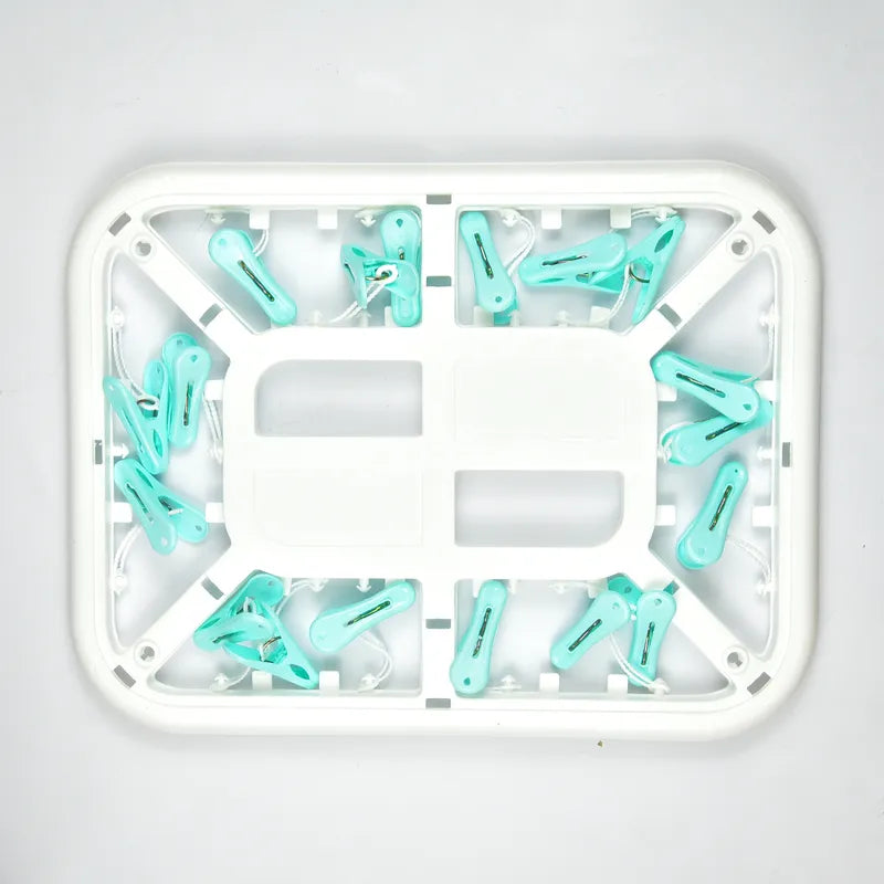BABY CLOTHES PLASTIC HANGER SQUARE GREEN - image 2