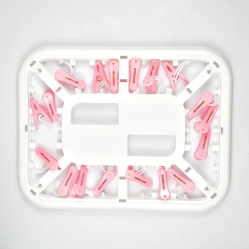 BABY CLOTHES PLASTIC HANGER SQUARE PINK - image 2