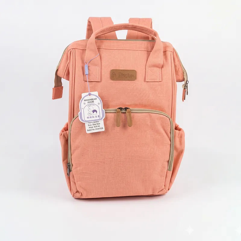 BABY DIAPER BAG PEACH