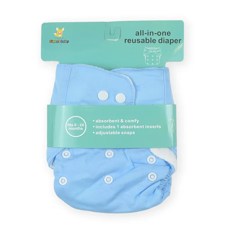 BABY DIAPER BUTTON BLUE