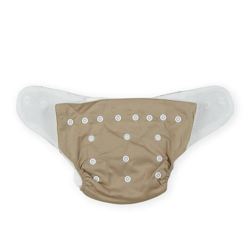 BABY DIAPER BUTTON BROWN - image 2