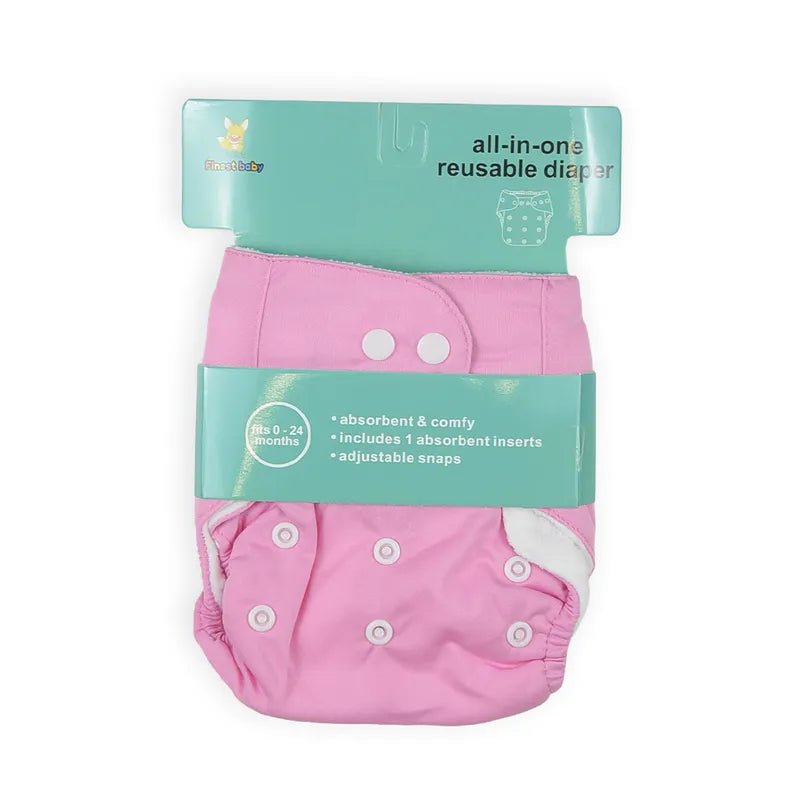 BABY DIAPER BUTTON PINK