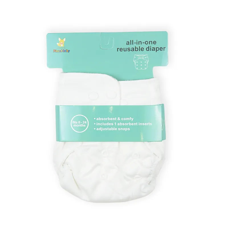 BABY DIAPER BUTTON WHITE