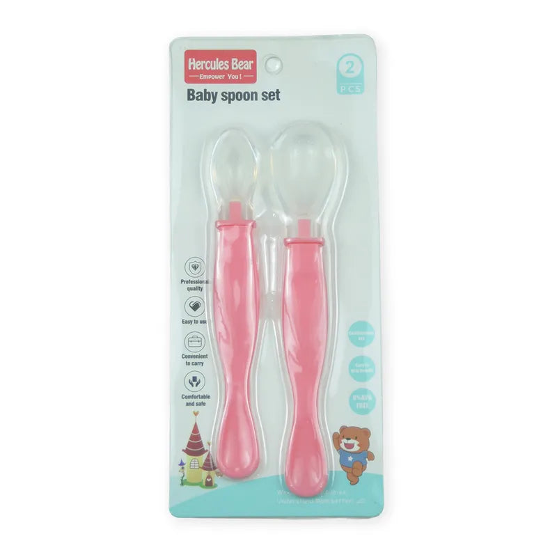 BABY DOUBLE SPOON SET PINK
