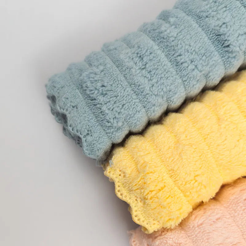 LITTLE BLESSINGZ PACK OF 3 ULTRA-SOFT BABY FACE TOWELS-PASTEL STRIPED THEME (PREMIUM QUALITY) - image 3