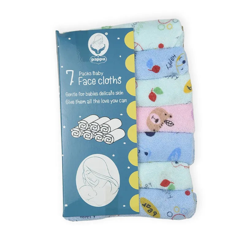 BABY FACETOWEL 7PCS PRINTED MULTI - image 2
