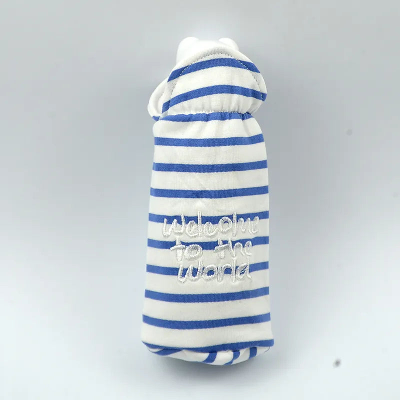 BABY FEEDER COVER WELCOME TO THE WORLD BLUE