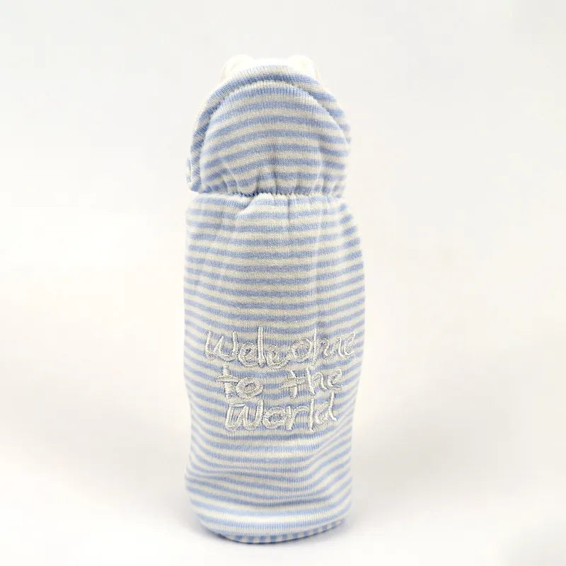 BABY FEEDER COVER WELCOME TO THE WORLD BLUE LITTLE HOME