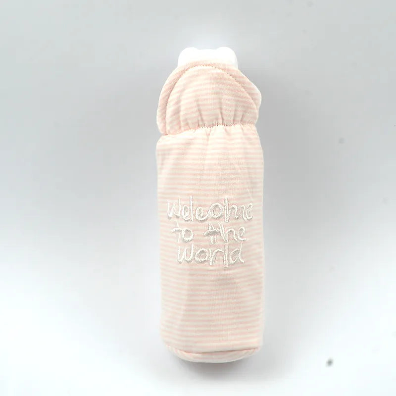 BABY FEEDER COVER WELCOME TO THE WORLD PINK