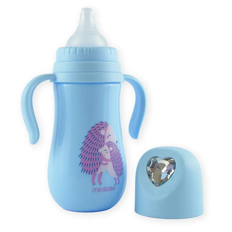 BABY FEEDER DAIMOND HEART CAP BLUE - image 2
