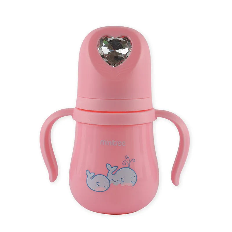 BABY FEEDER DIAMOND HEART CAP PINK