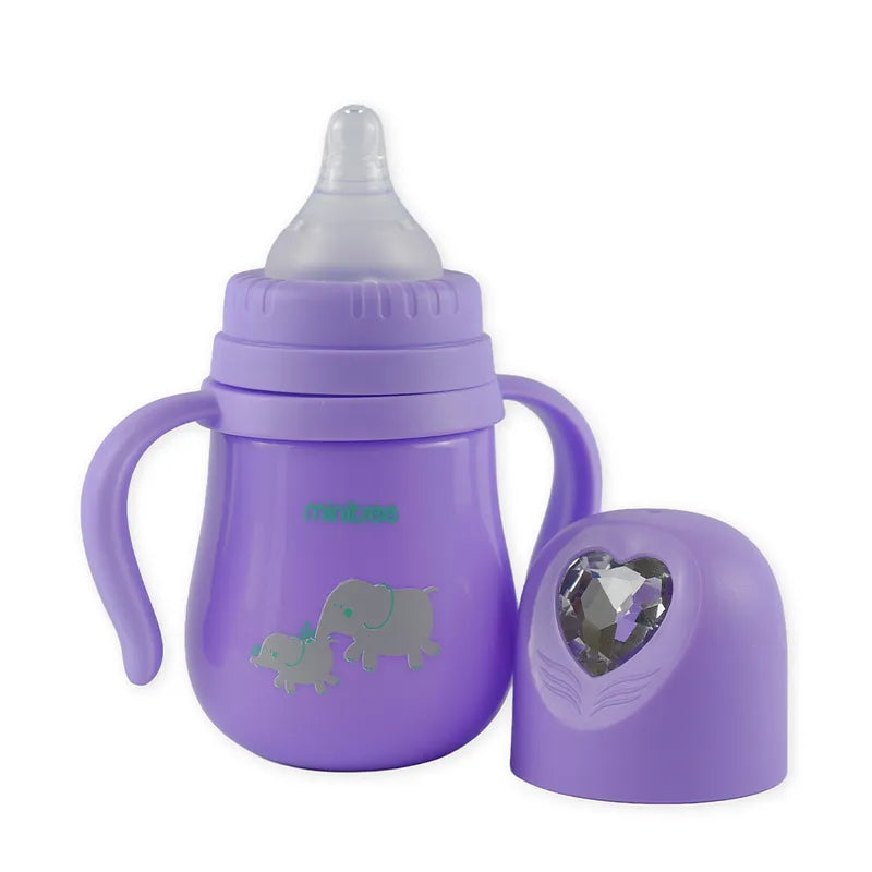 BABY FEEDER DAIMOND HEART CAP PURPLE - image 5