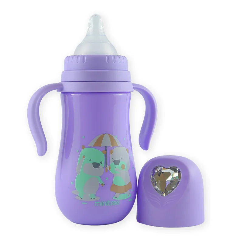 BABY FEEDER DAIMOND HEART CAP PURPLE - image 2