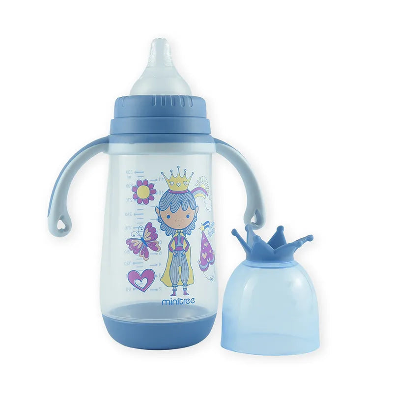 BABY FEEDER KING CAP PRINTED BLUE 330ML - image 2