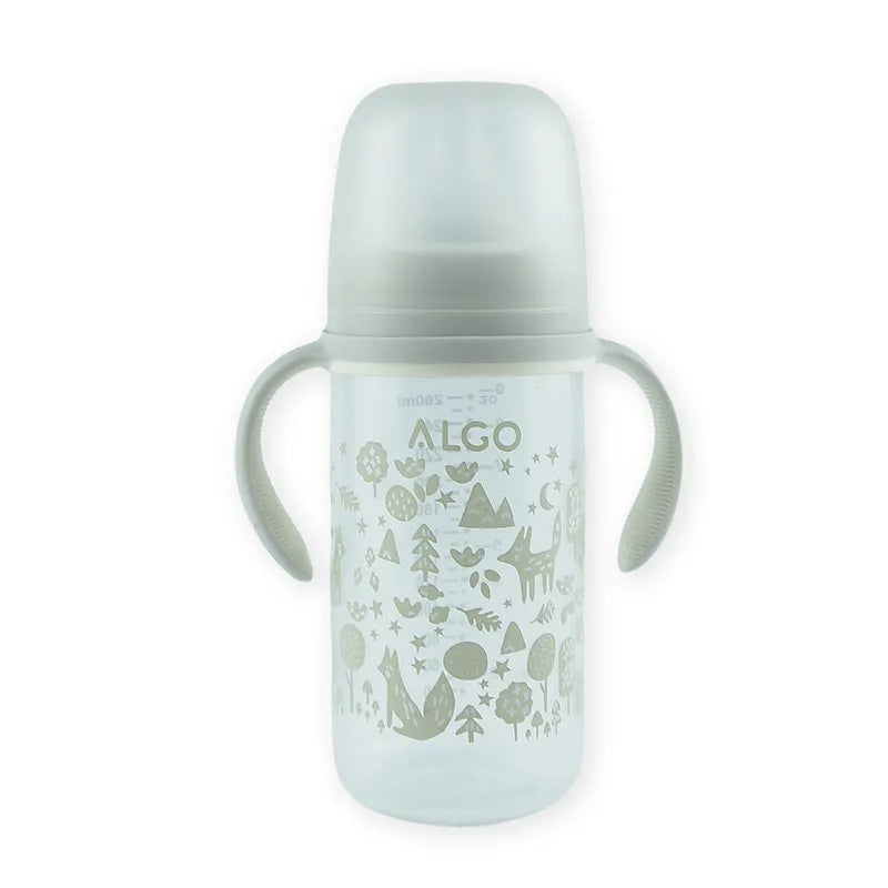 BABY FEEDER PRINTED GREY ALGO 