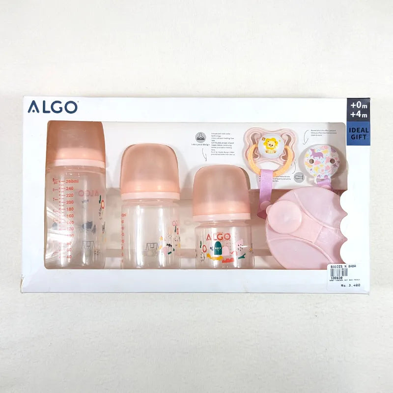 BABY FEEDER SET BOX PEACH