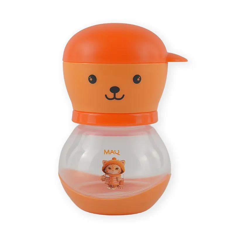 BABY FEEDING BOTTLE BEAR ORANGE BASEBALL CAP MAQ