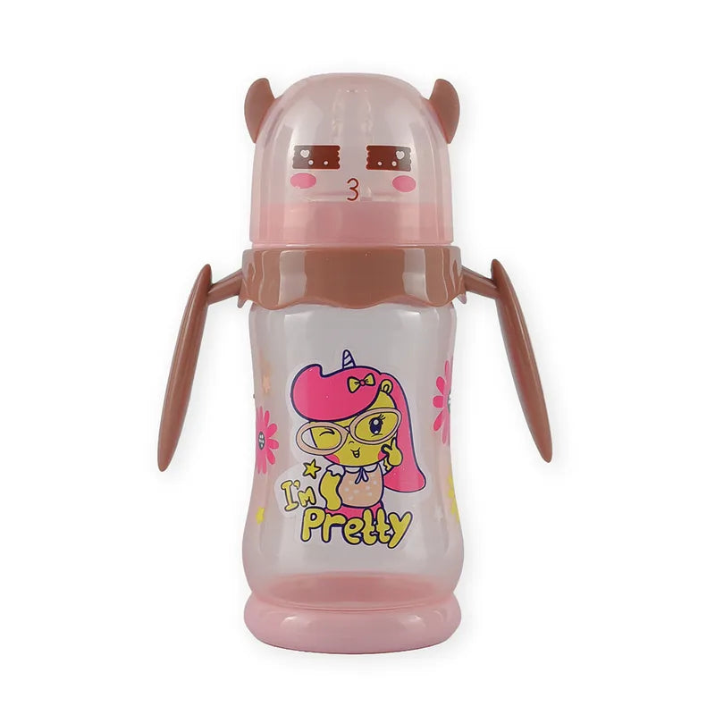 BABY FEEDING BOTTLE CUTE ANIMAL BROWN FISH