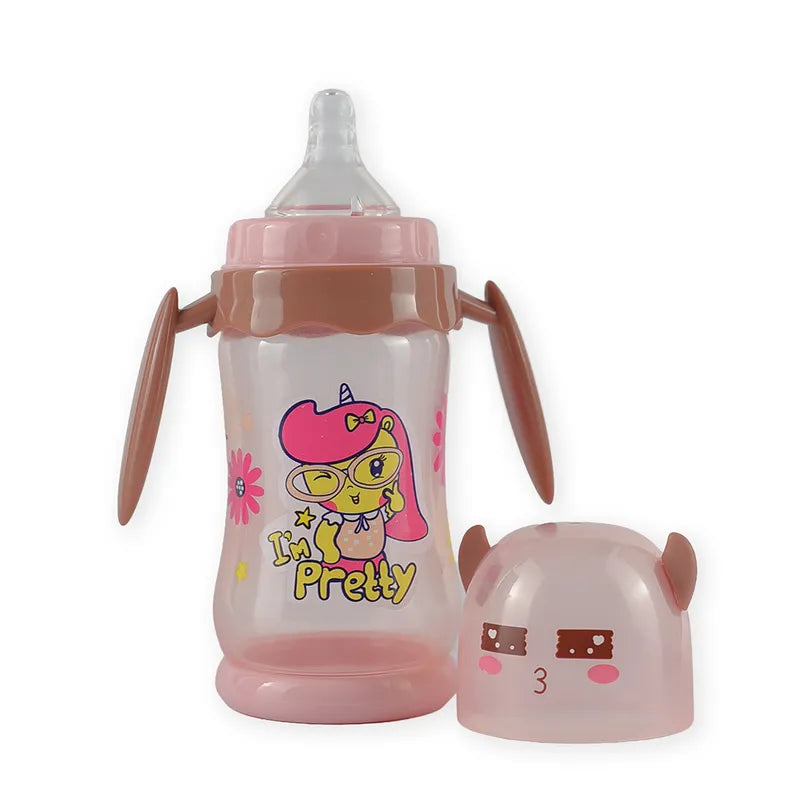 BABY FEEDING BOTTLE CUTE ANIMAL BROWN FISH - image 7