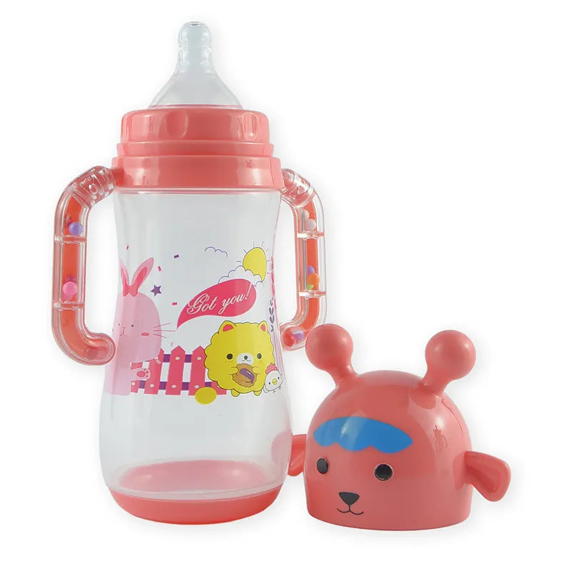BABY FEEDING BOTTLE CUTE ANIMAL BROWN FISH - image 4