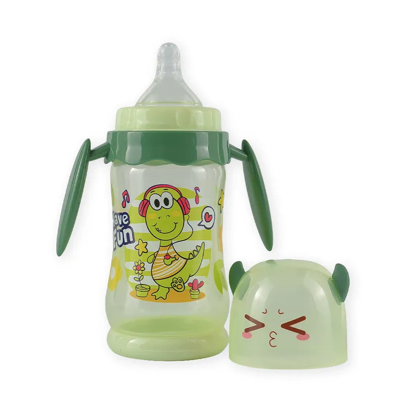 BABY FEEDING BOTTLE CUTE ANIMAL GREEN FISH - image 6