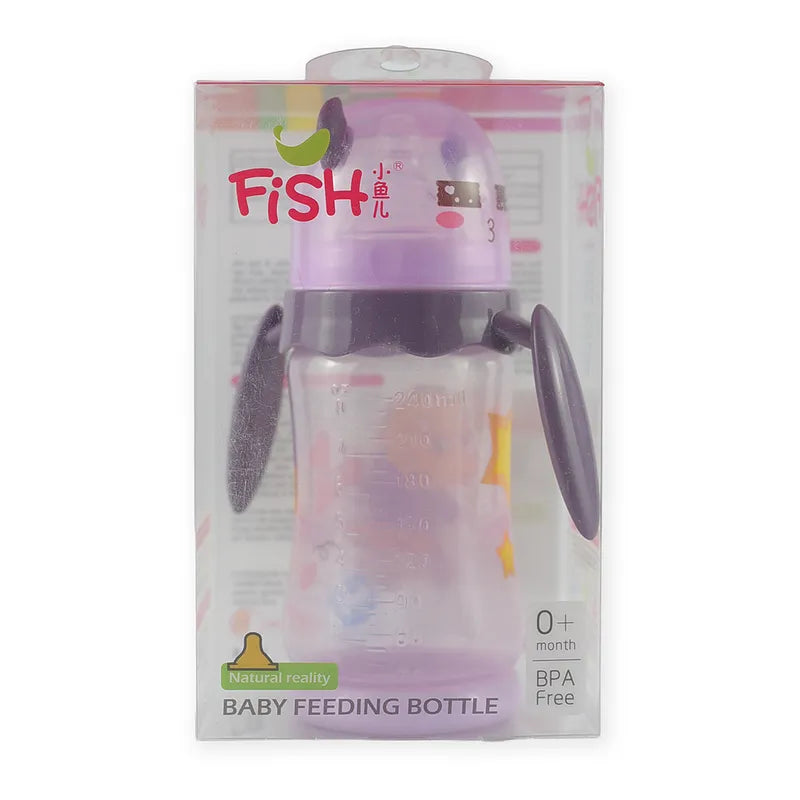 BABY FEEDING BOTTLE CUTE ANIMAL PURPLE FISH - image 5