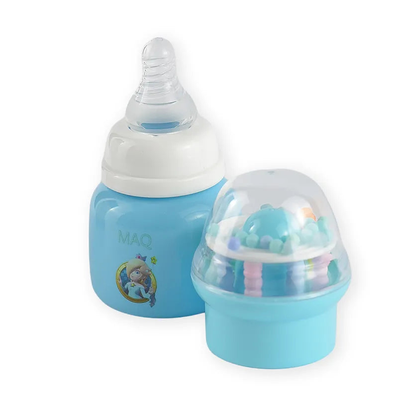 BABY FEEDING BOTTLE RATTLE CAP CYAN MAQ - image 3