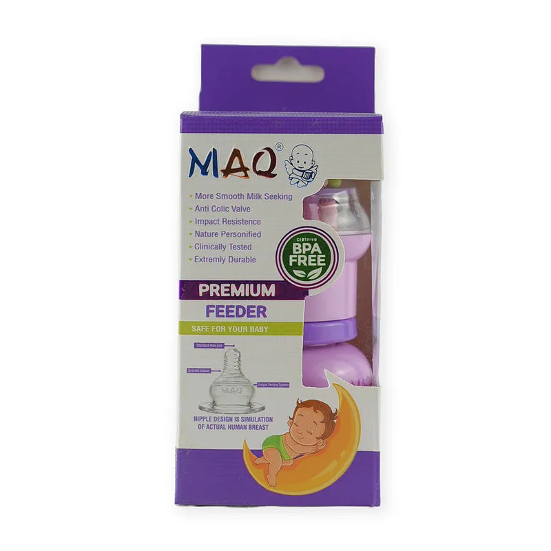 BABY FEEDING BOTTLE RATTLE CAP PURPLE MAQ - image 2