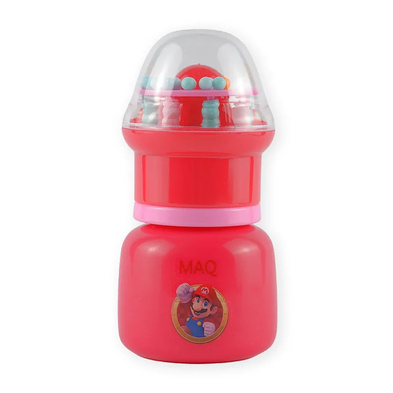BABY FEEDING BOTTLE RATTLE CAP RED MAQ