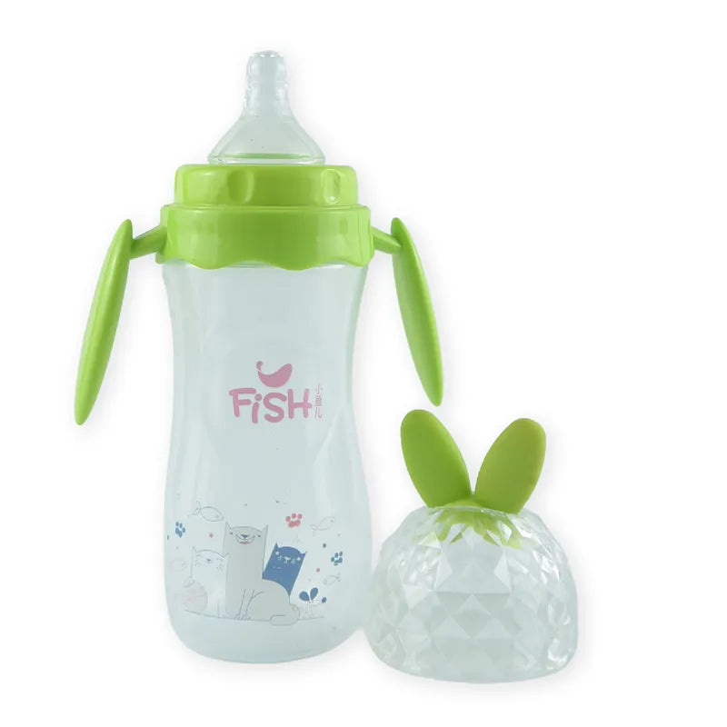 BABY FEEDING BOTTLE ROCKET DESIGN GREEN FISH - image 4